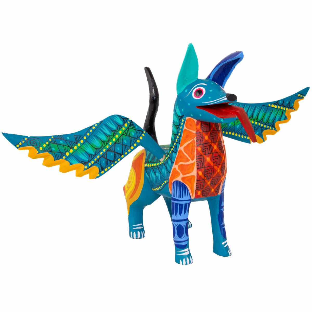 Alebrije Dante Dog with Frets and Wings