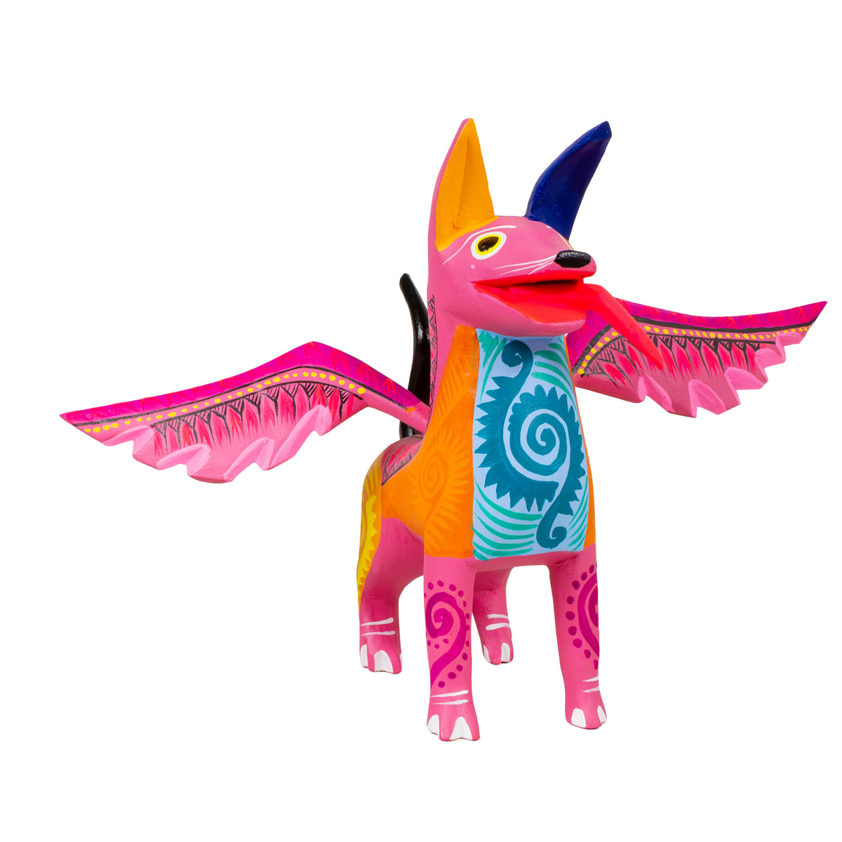 Alebrije Dante Dog with Frets and Wings