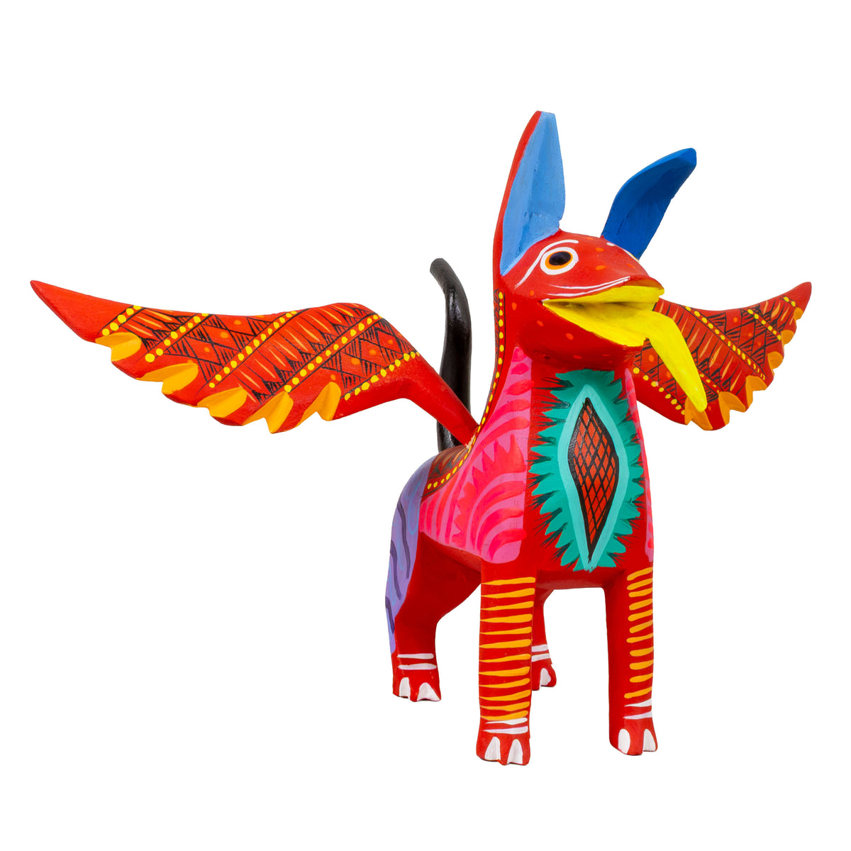 Alebrije Dante Dog with Frets and Wings