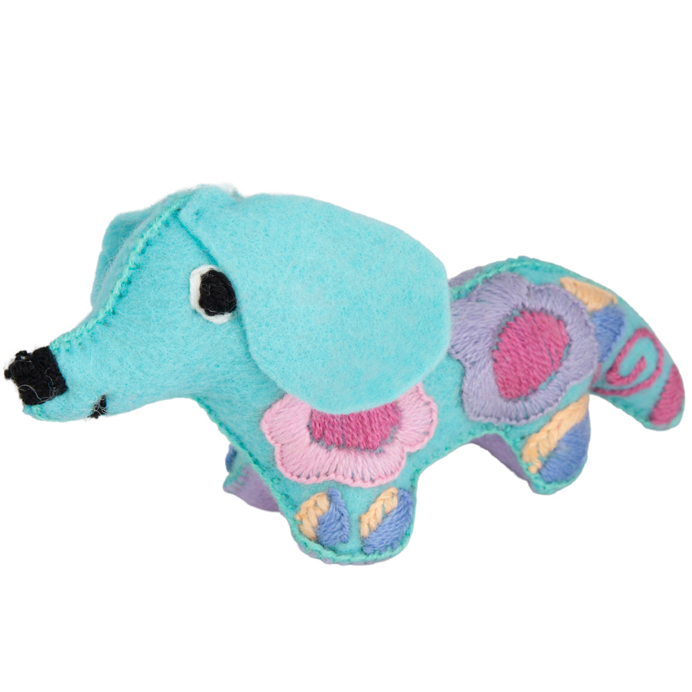Dachshund Dog Hand-Embroidered Stuffed Animal