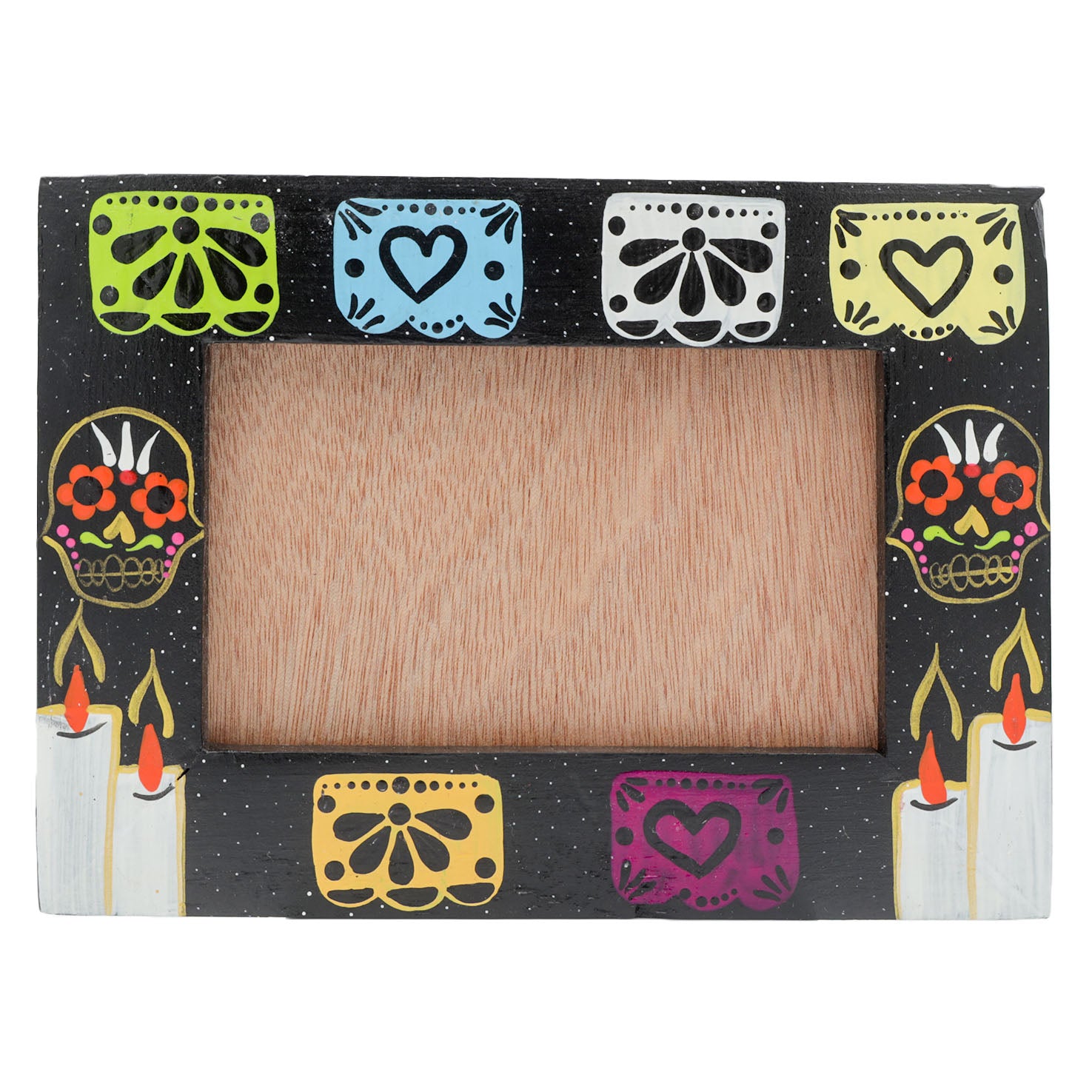 Muertos Hand-Painted Photo Frame