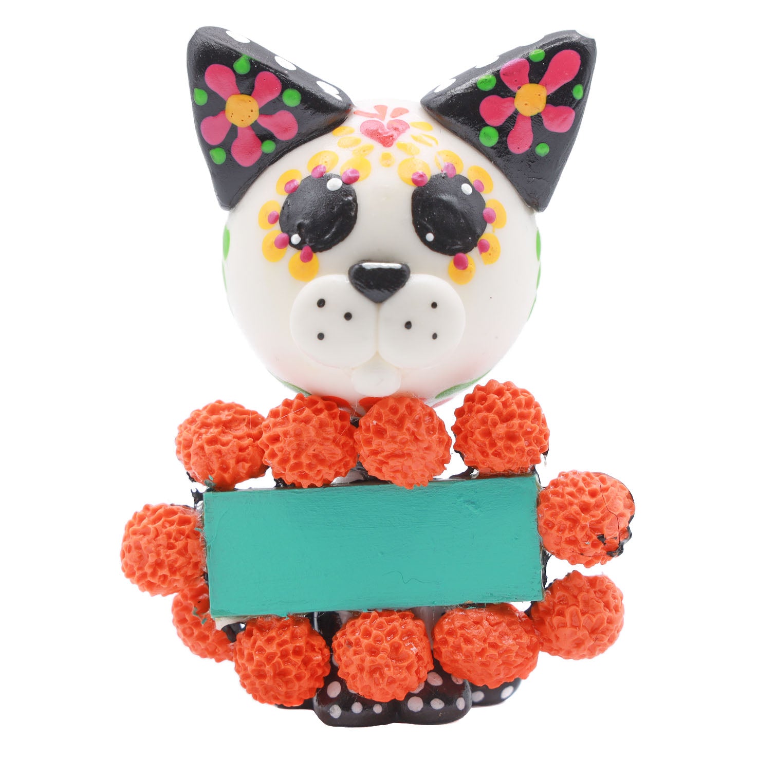 Day of the Dead Cold Porcelain Place Card Cat