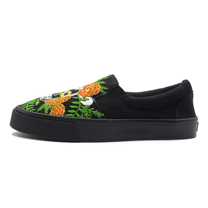 D a de los Muertos Embroidered Sneakers Lolo Mexican Mercadito