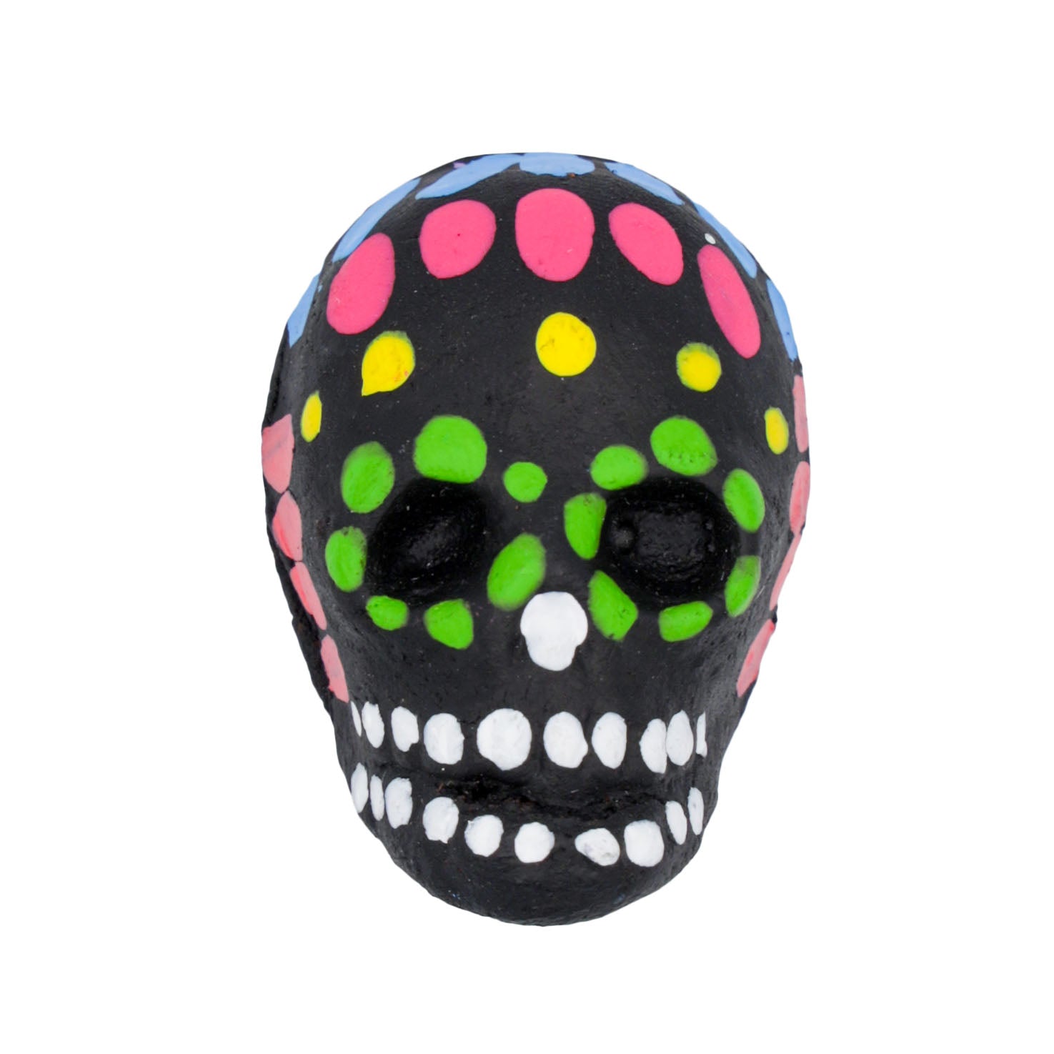 Mini Clay Black Sugar Skull Magnet