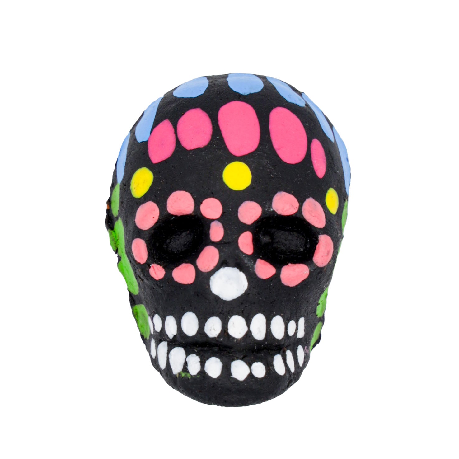 Mini Clay Black Sugar Skull Magnet