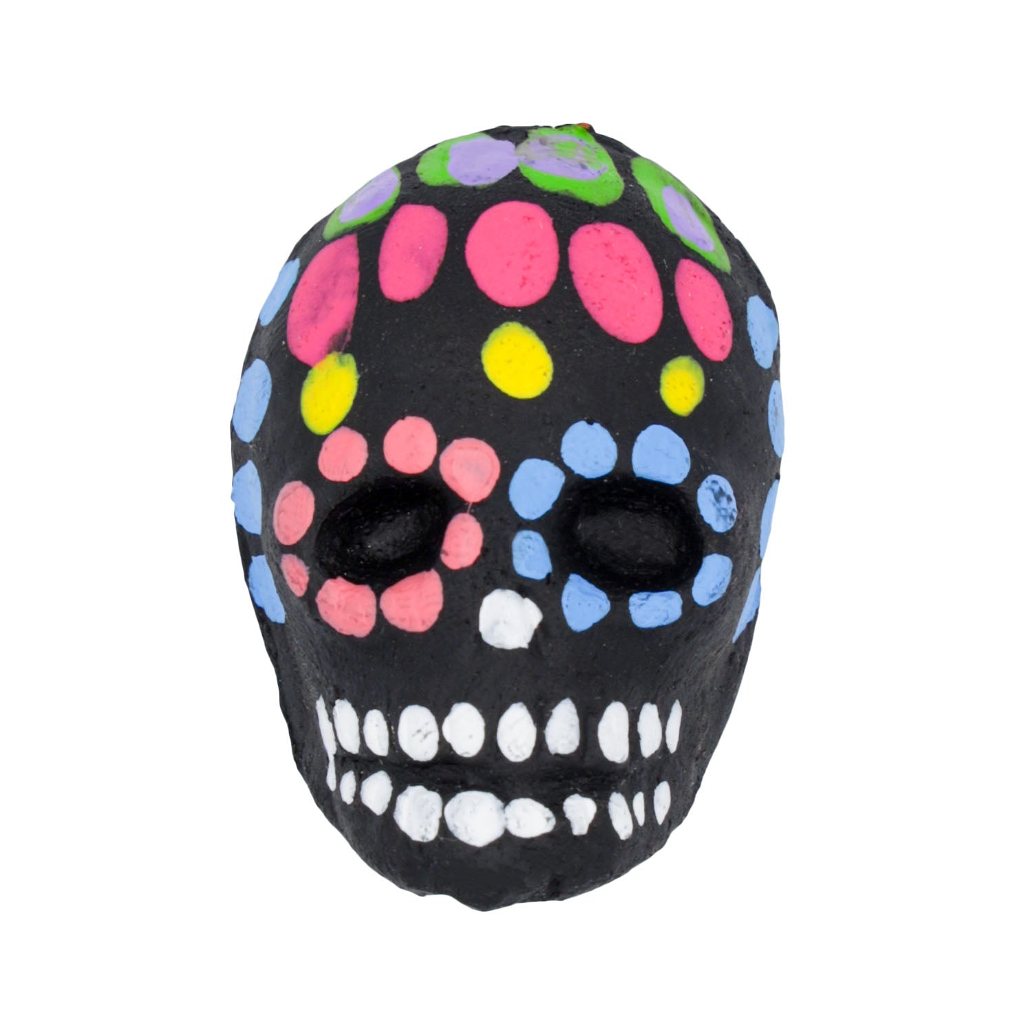 Mini Clay Black Sugar Skull Magnet