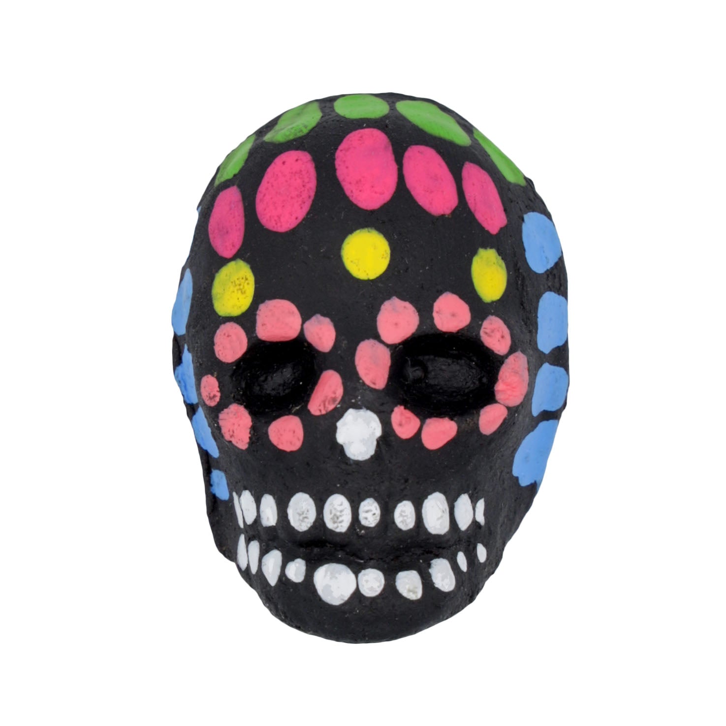 Mini Clay Black Sugar Skull Magnet