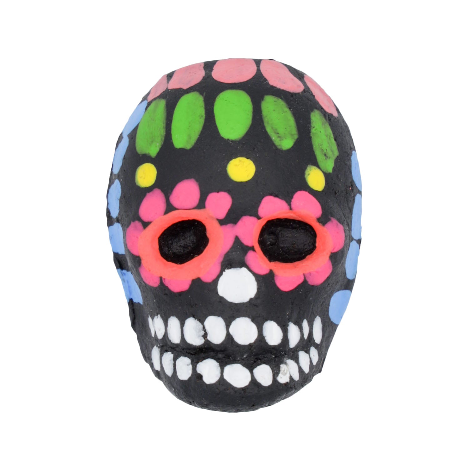 Mini Clay Black Sugar Skull Magnet