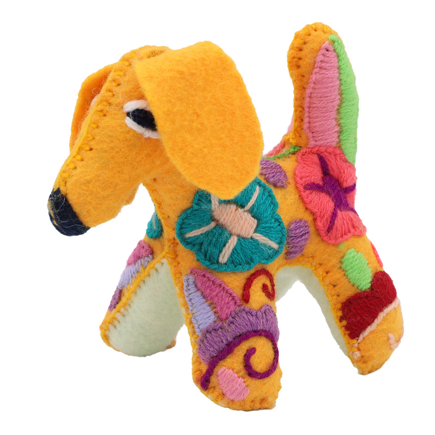 Dog Hand-Embroidered Stuffed Animal