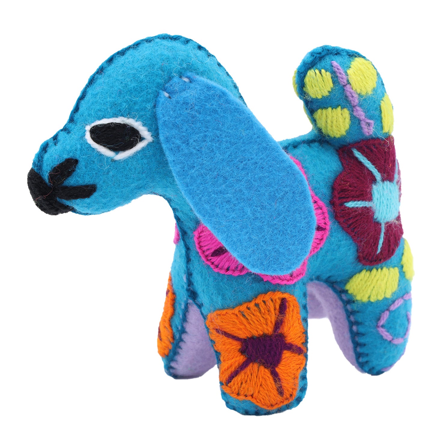 Dog Hand-Embroidered Stuffed Animal