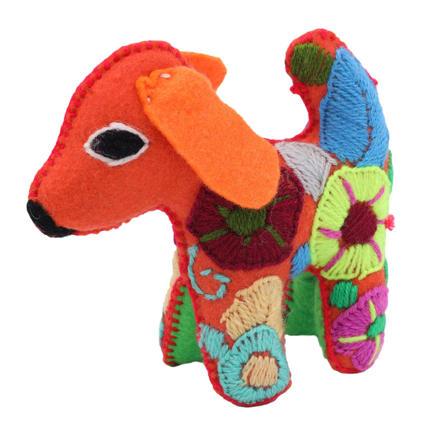 Dog Hand-Embroidered Stuffed Animal