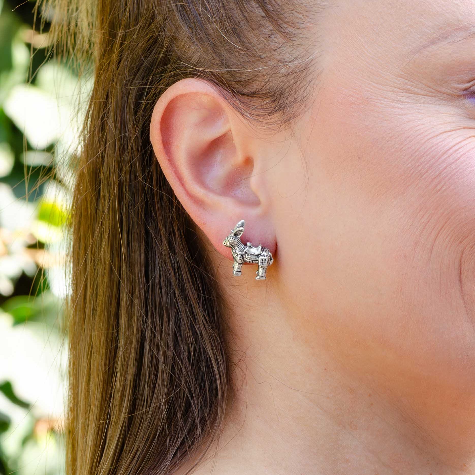 Sterling Silver Burrito Earrings