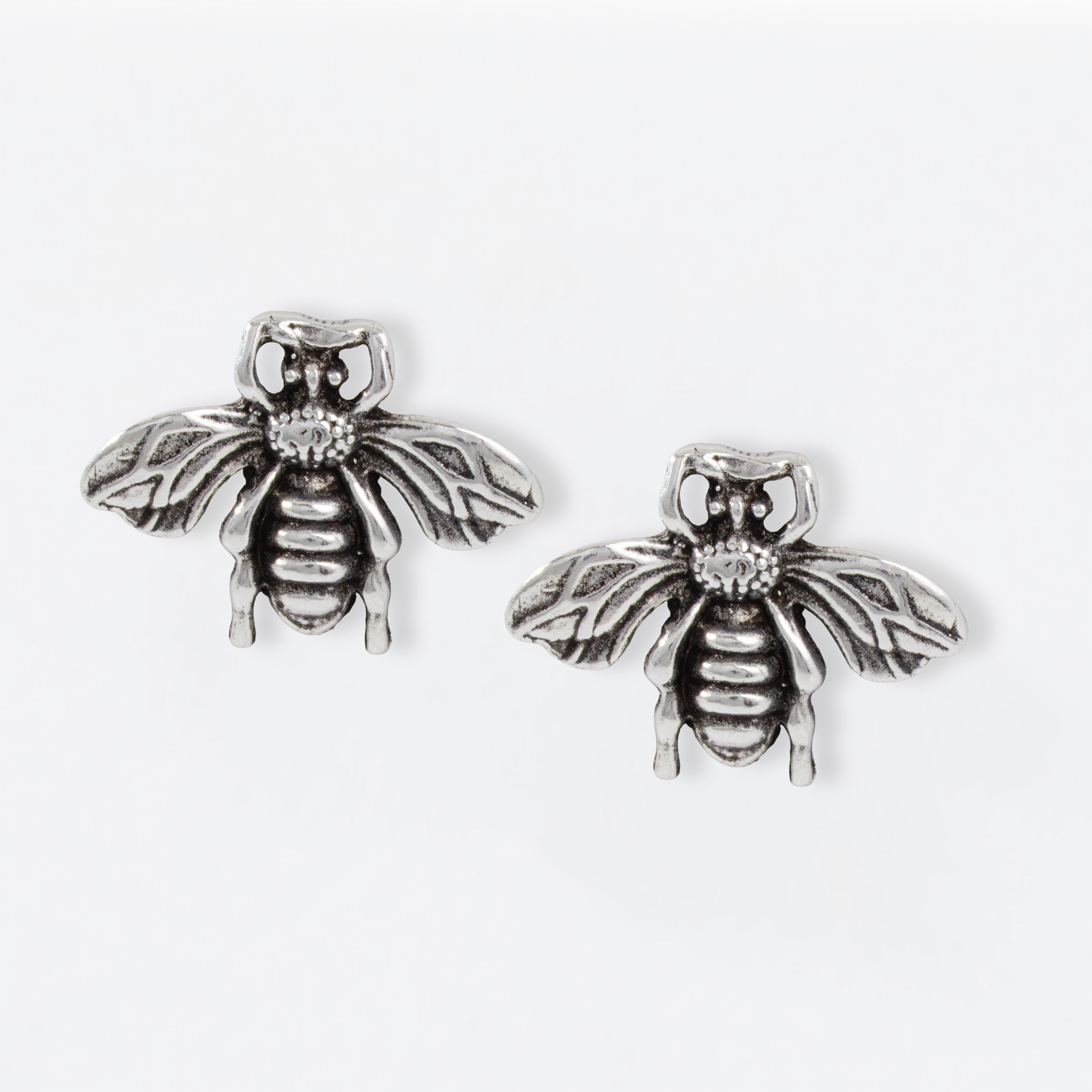Sterling Silver Bee Earrings
