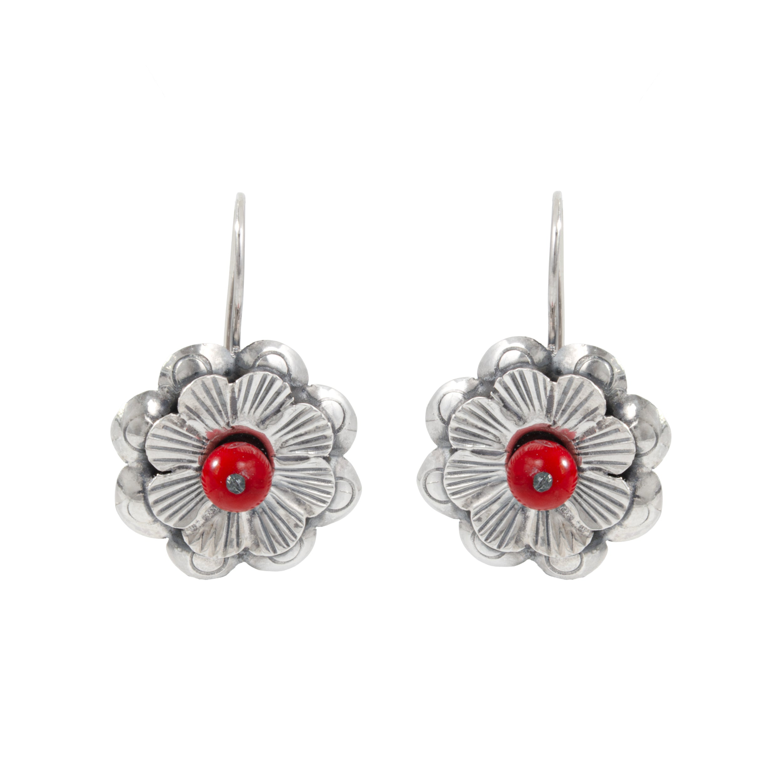Sterling Silver Flor Mazahua Earrings