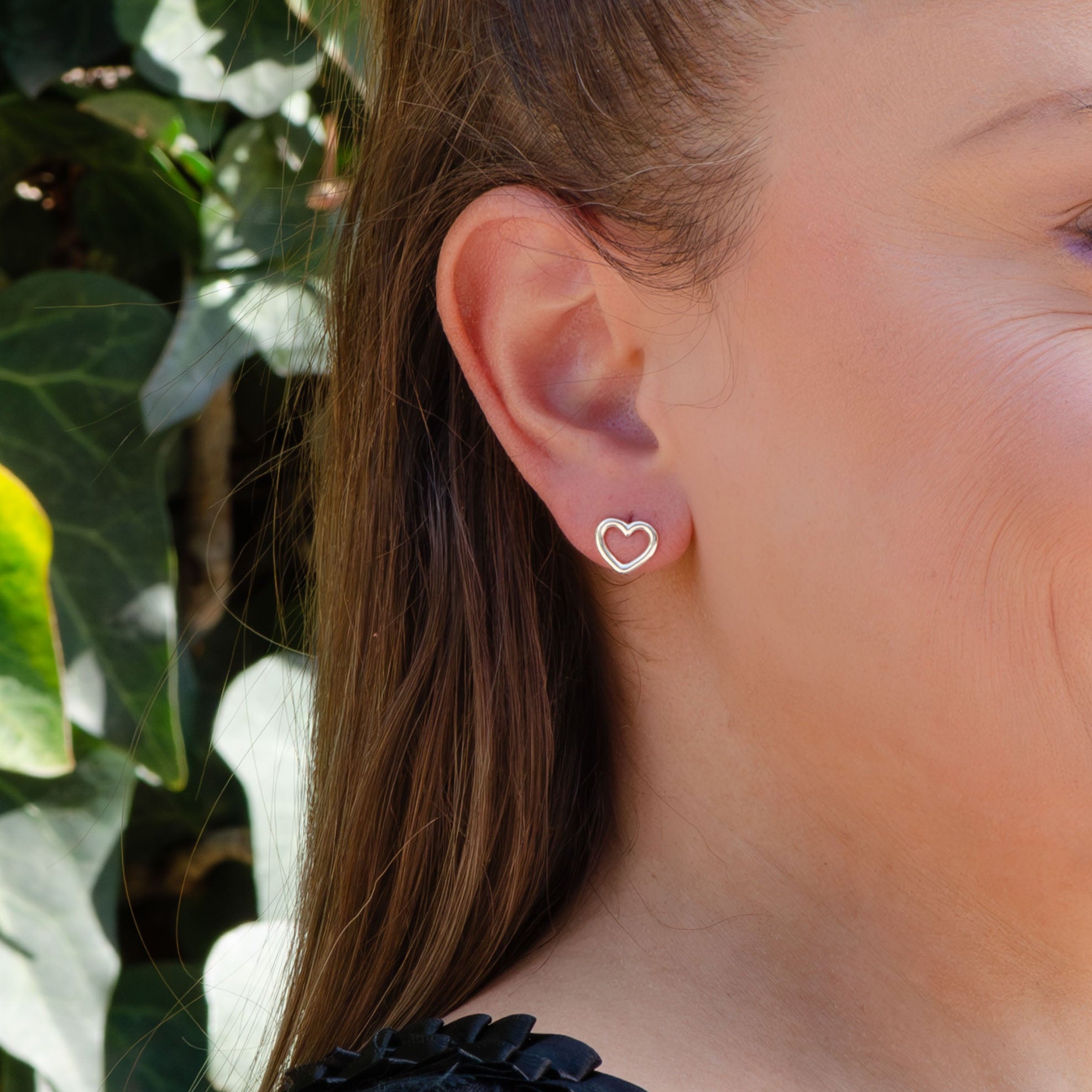 Sterling Silver Corazoncito Earrings