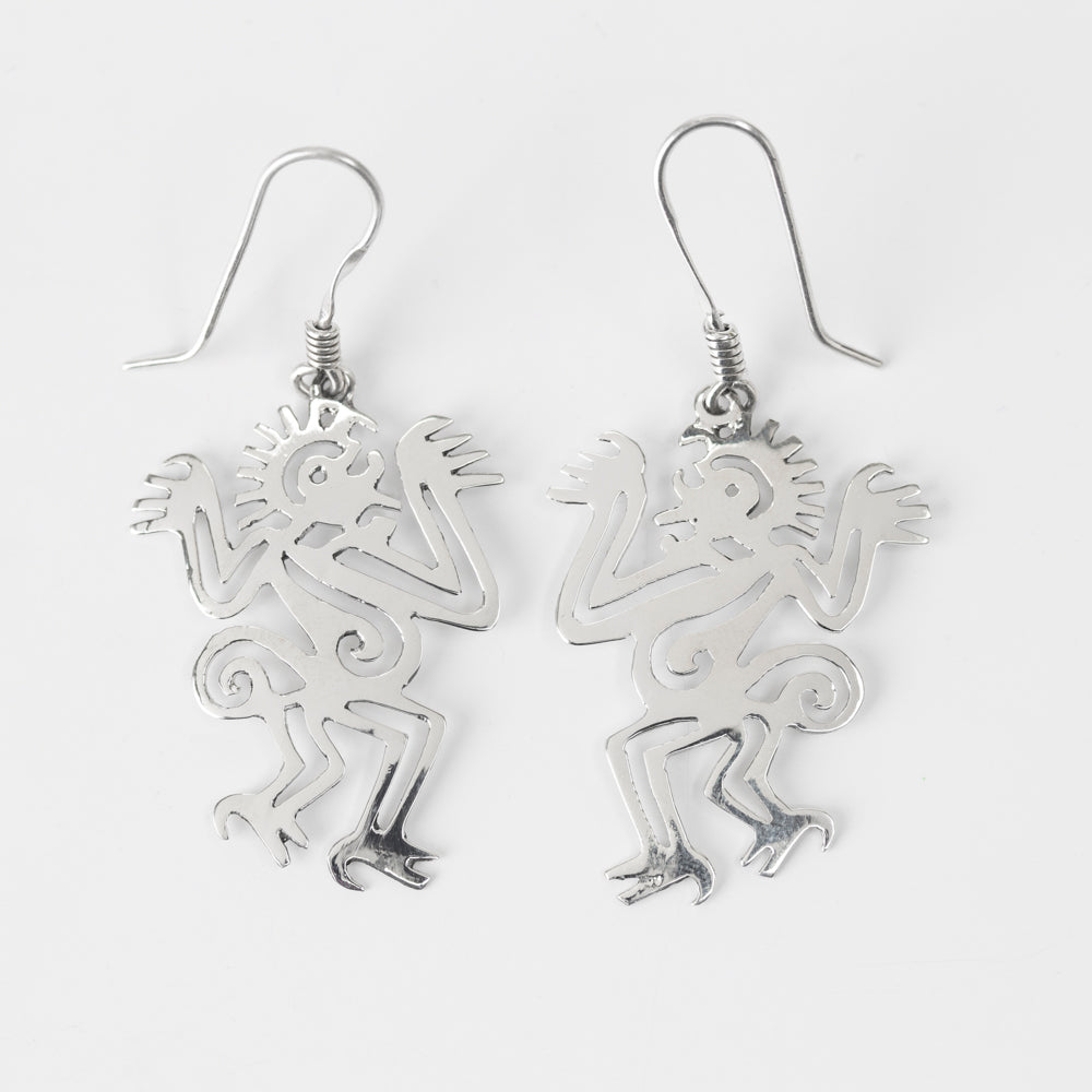 Sterling Silver Mono Earrings