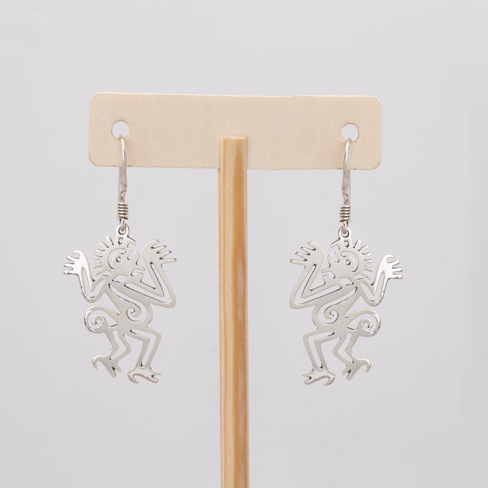 Sterling Silver Mono Earrings