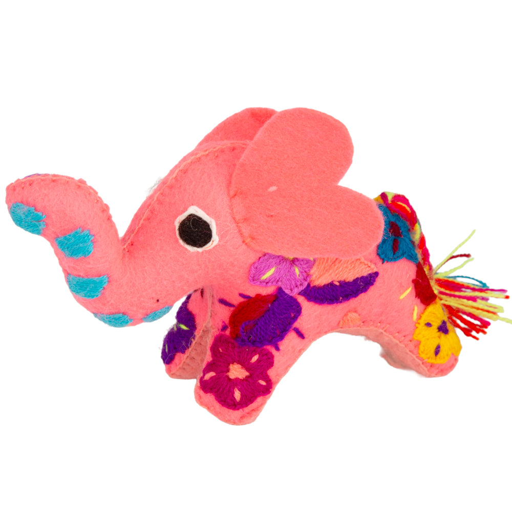 Elephant Hand-Embroidered Stuffed Animal