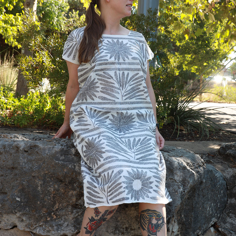 Stitched Palmita Hand-Embroidered Huipil Dress