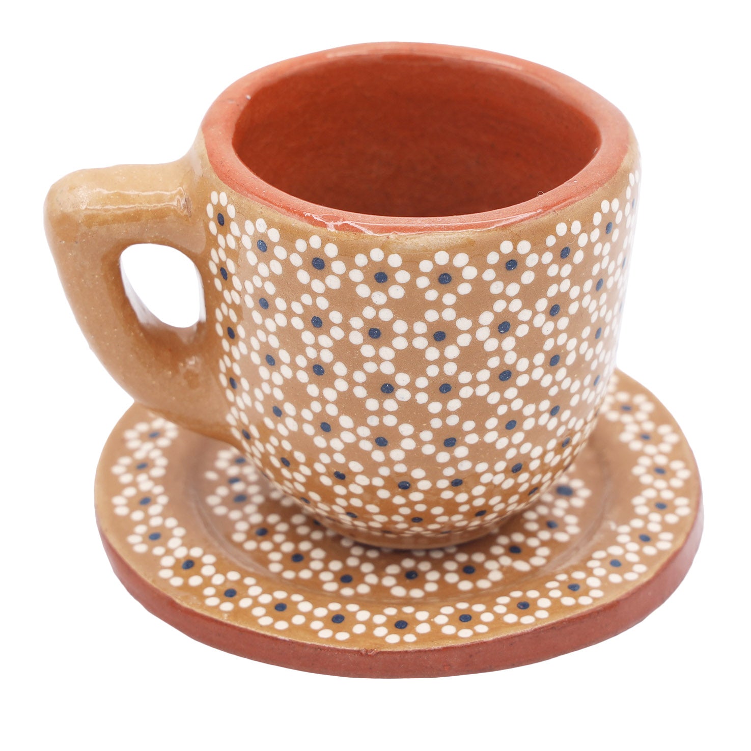 Capula Hand-Painted Espresso Cup with Saucer