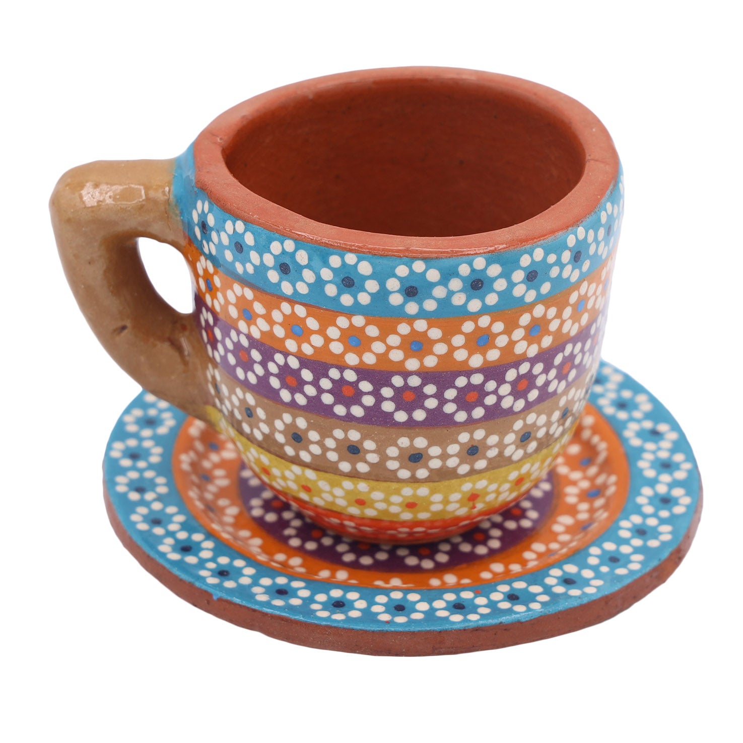 Capula Hand-Painted Espresso Cup with Saucer