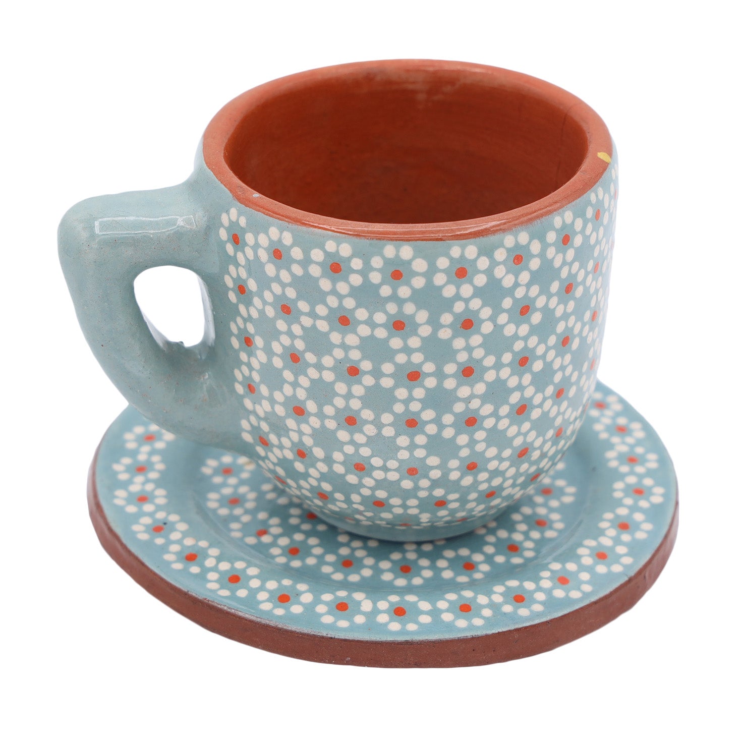 Capula Hand-Painted Espresso Cup with Saucer