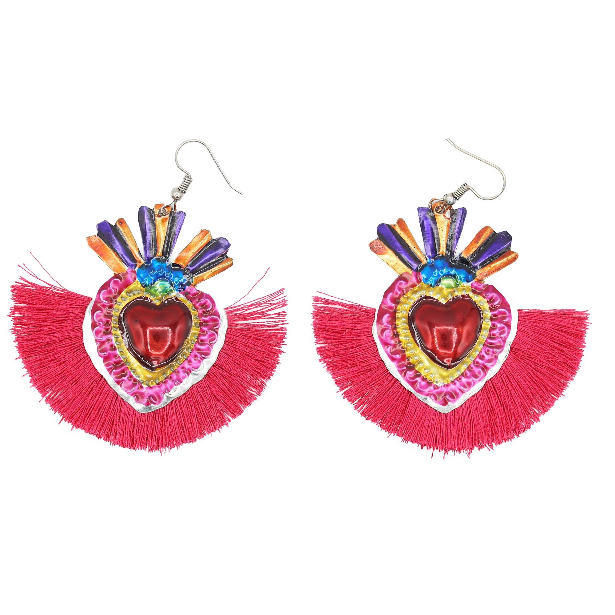 Mariposas Milagro with Tassel Mexican Statement Earrings