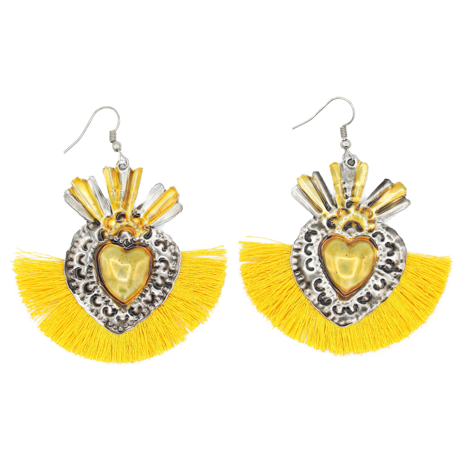 Mariposas Milagro with Tassel Mexican Statement Earrings