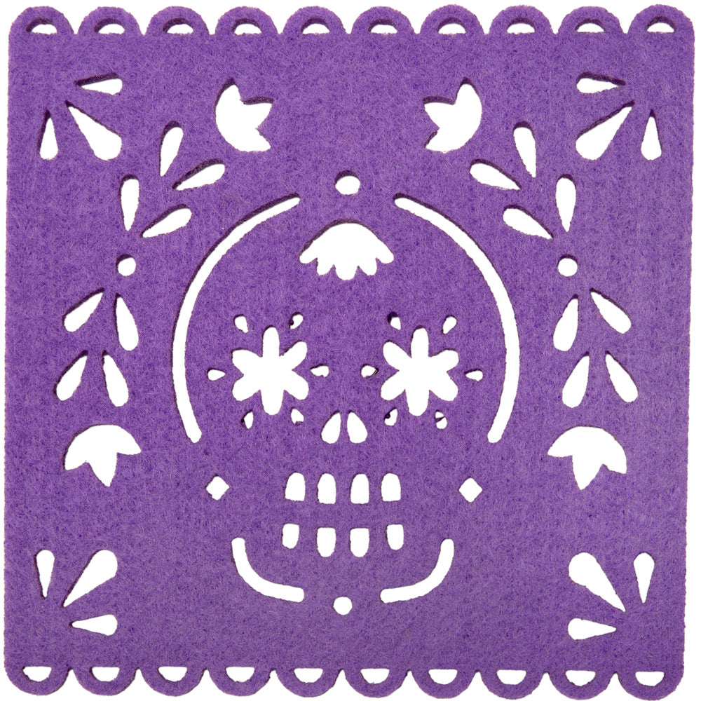 "Papel Picado" Felt Fiesta Coasters (Set of 6)