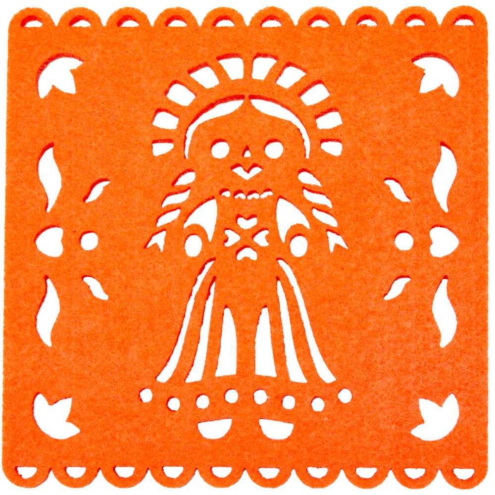 "Papel Picado" Felt Fiesta Coasters (Set of 6)