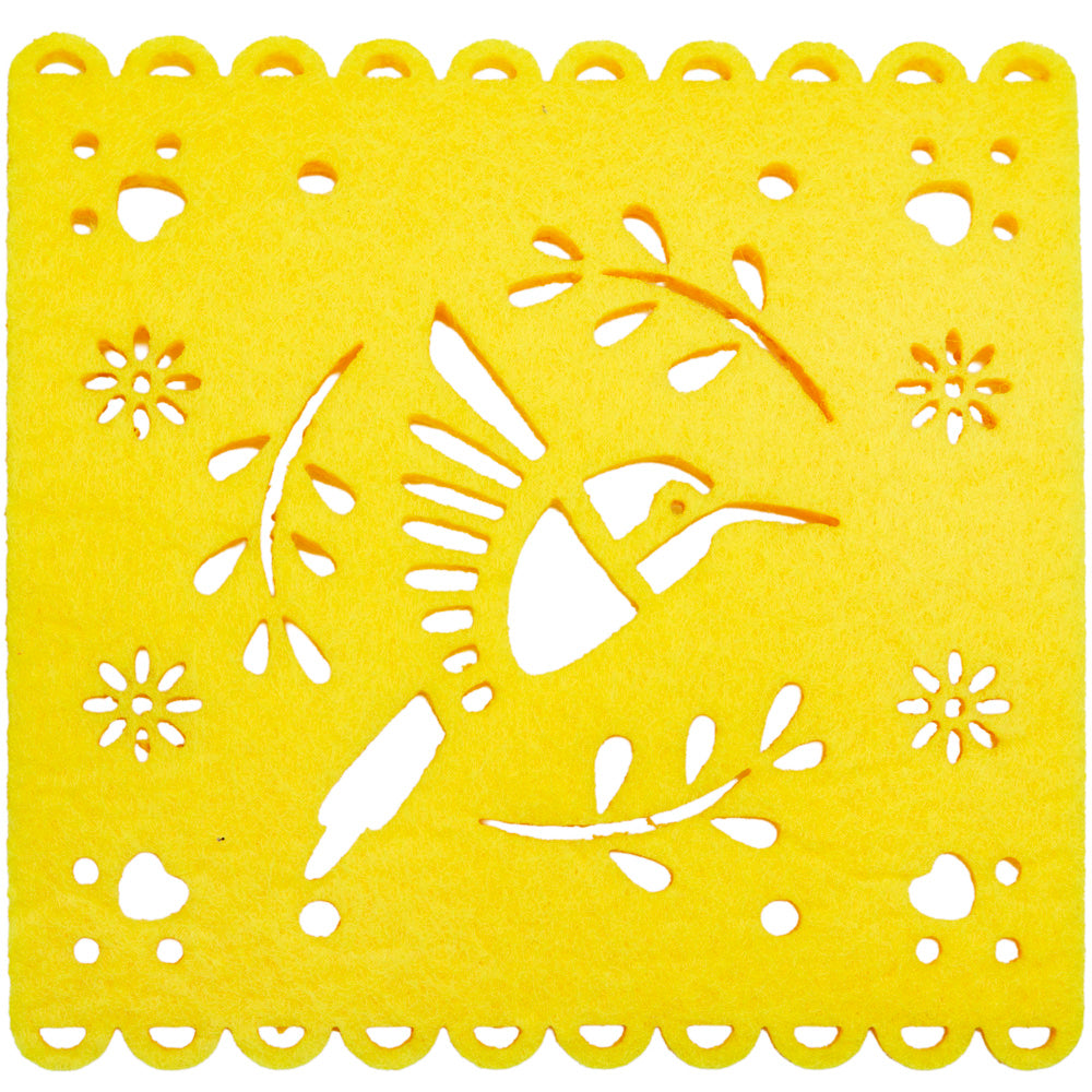 "Papel Picado" Felt Fiesta Coasters (Set of 6)