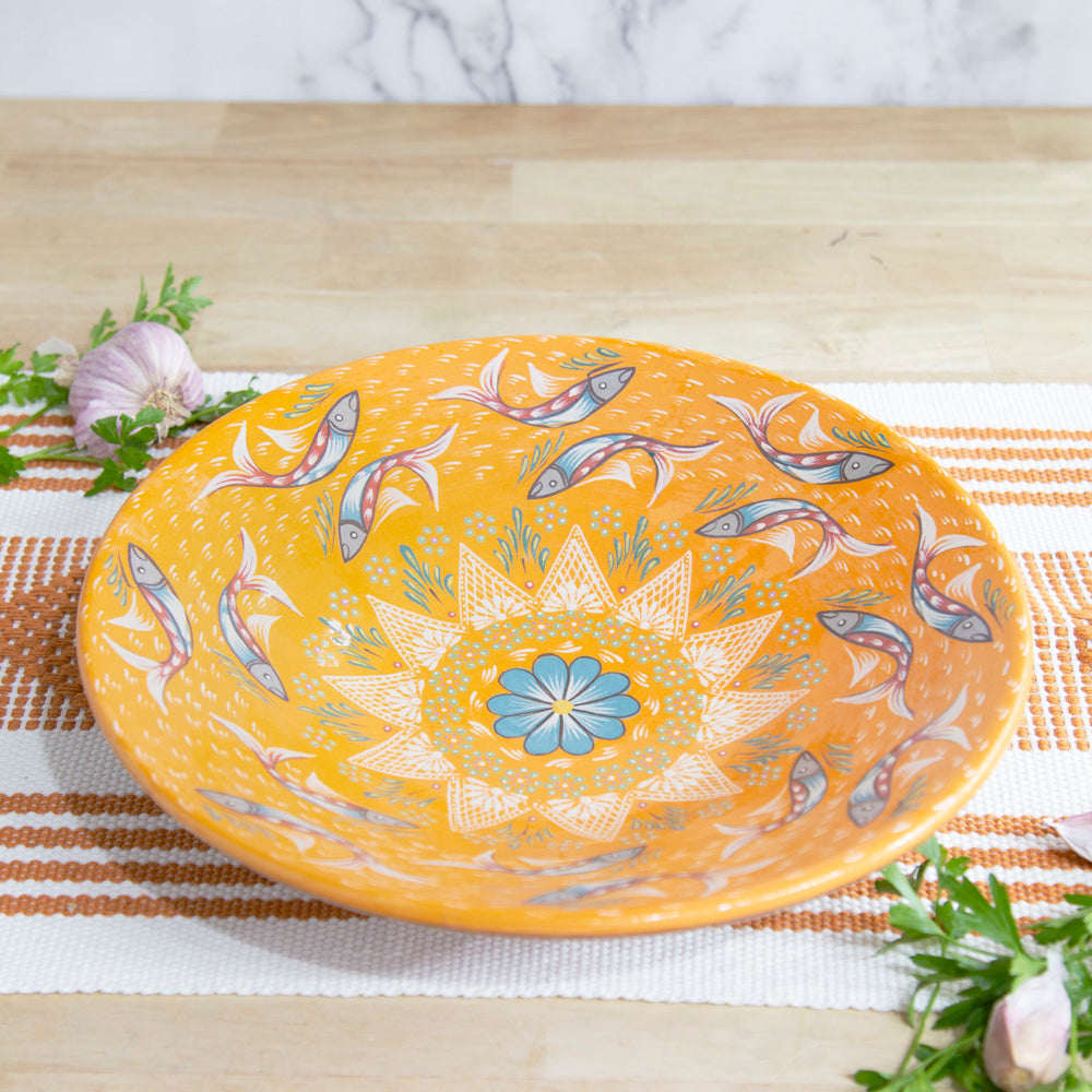 Peces de Capula Large Fruit Bowl