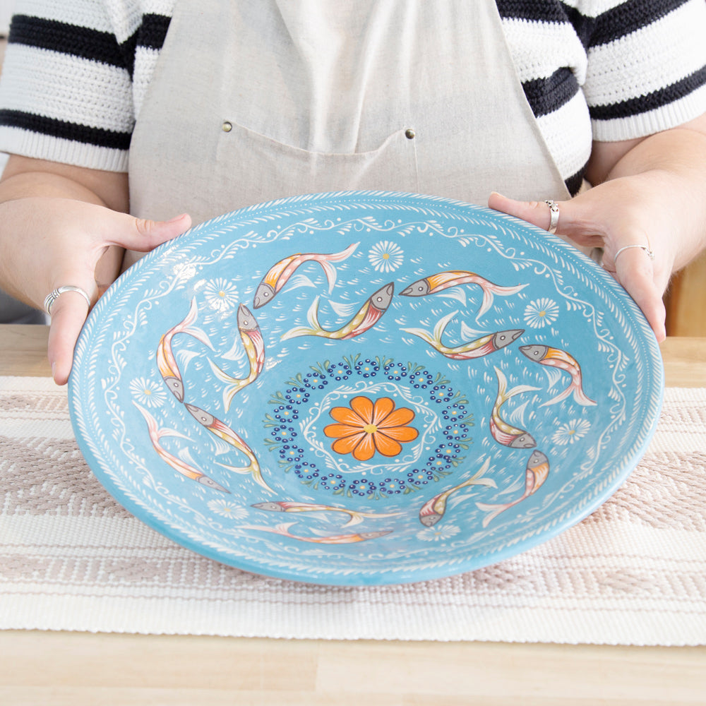 Peces de Capula Large Fruit Bowl