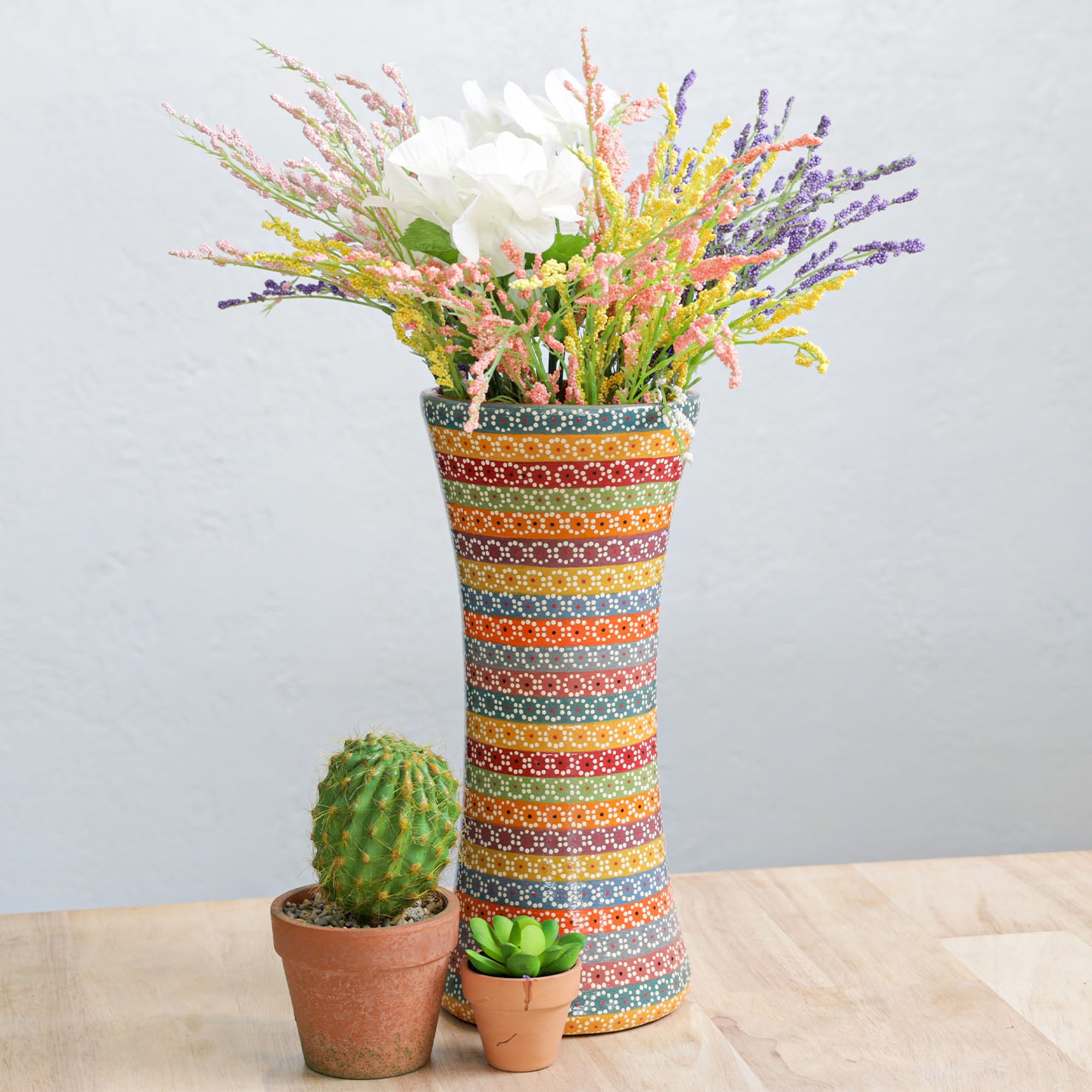 Capula Clay Decorative Long Vase