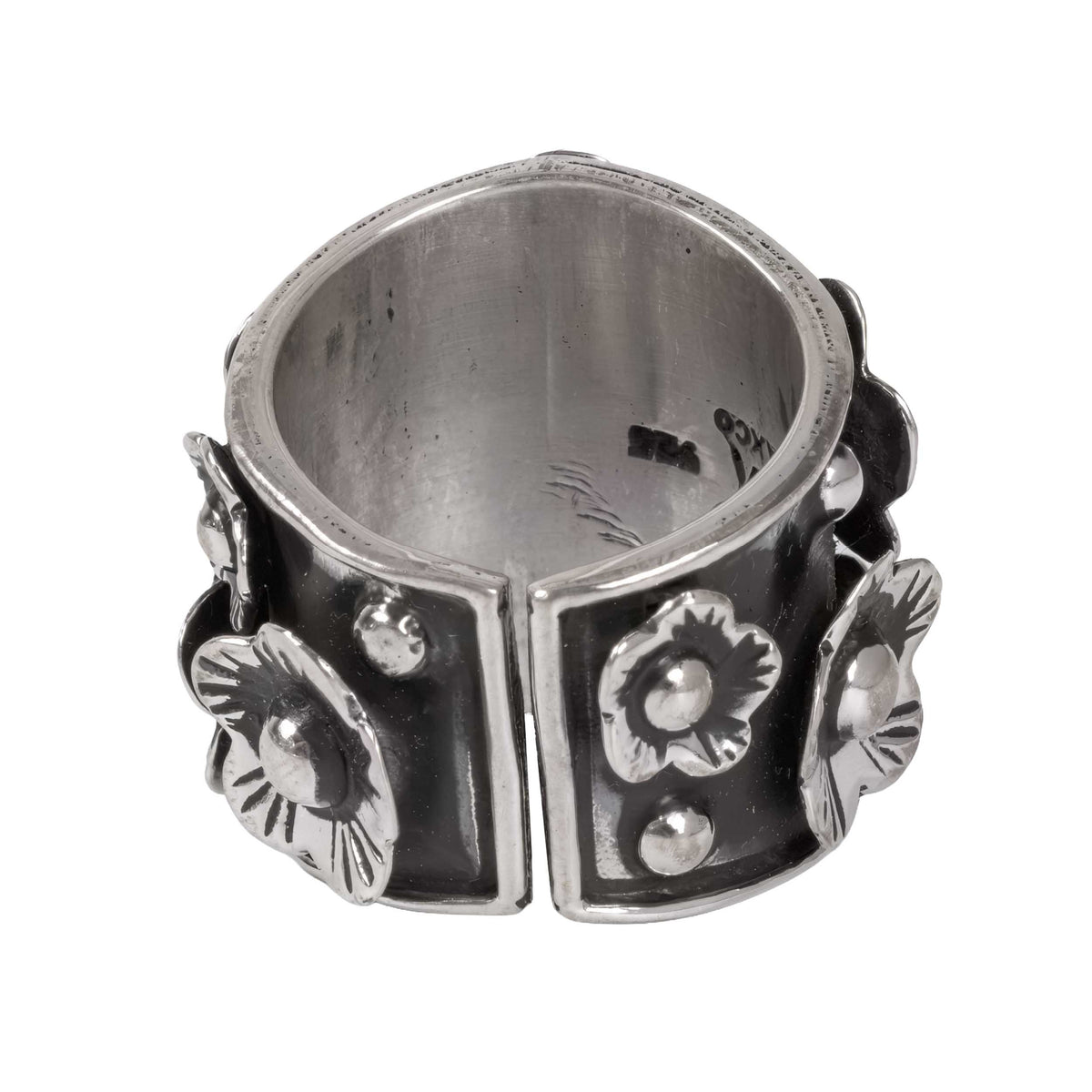 Sterling Silver Flower Garden Ring
