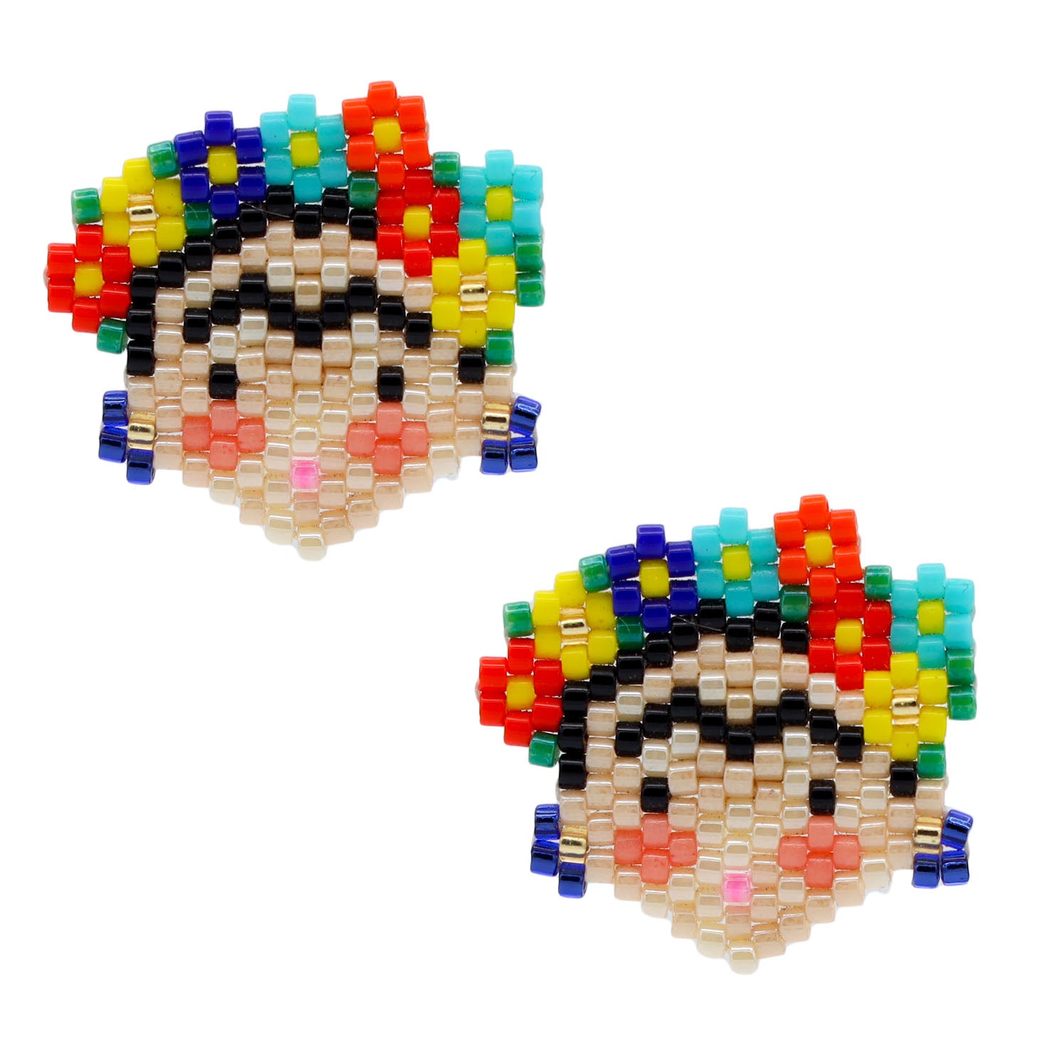 Wixárika Beaded Frida Earrings