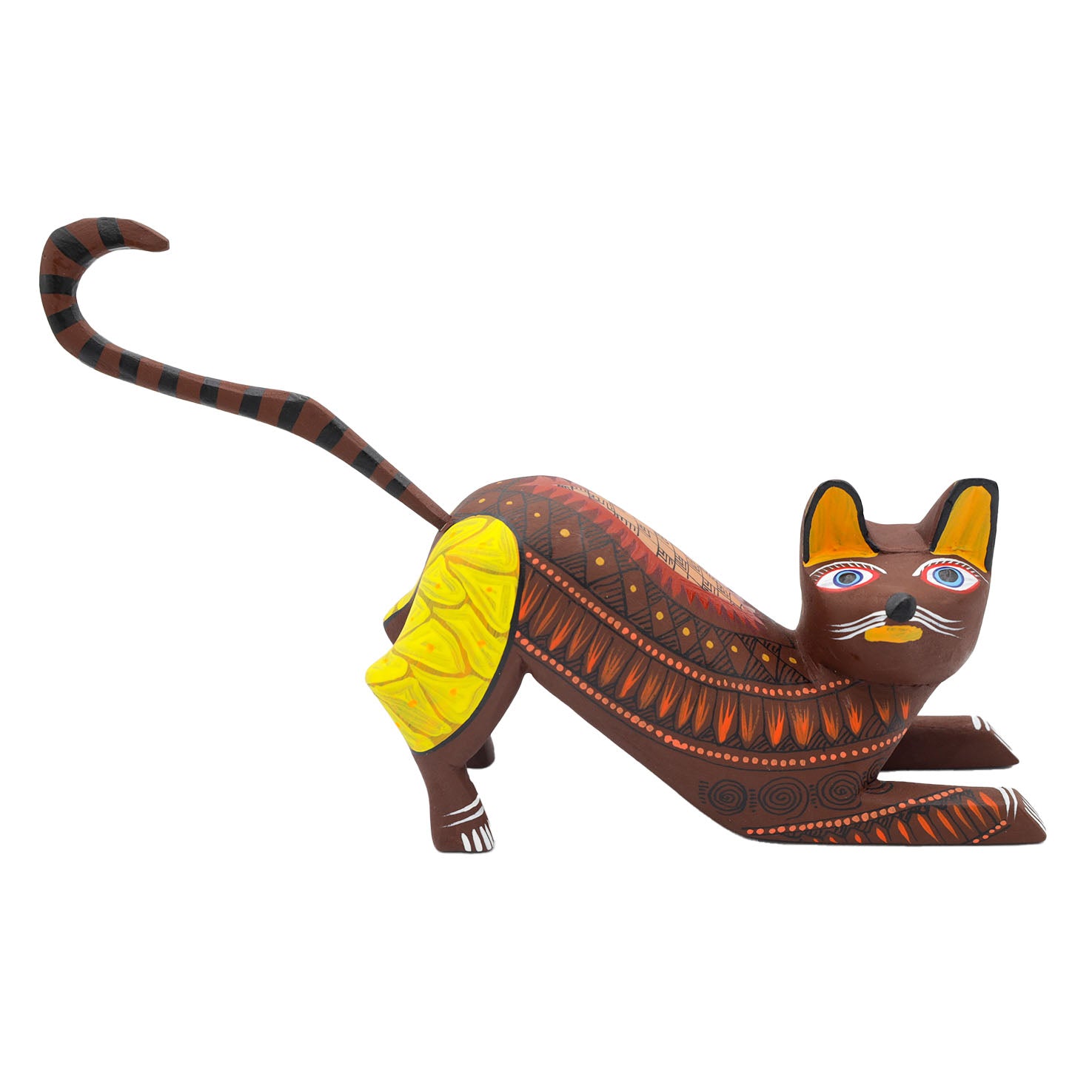 X-Large Cat Alebrije with Frets