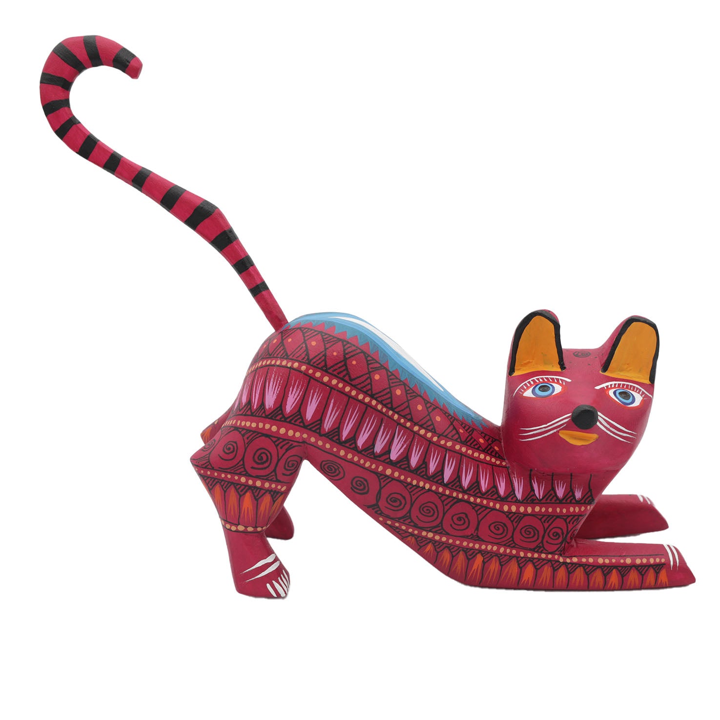 X-Large Cat Alebrije with Frets