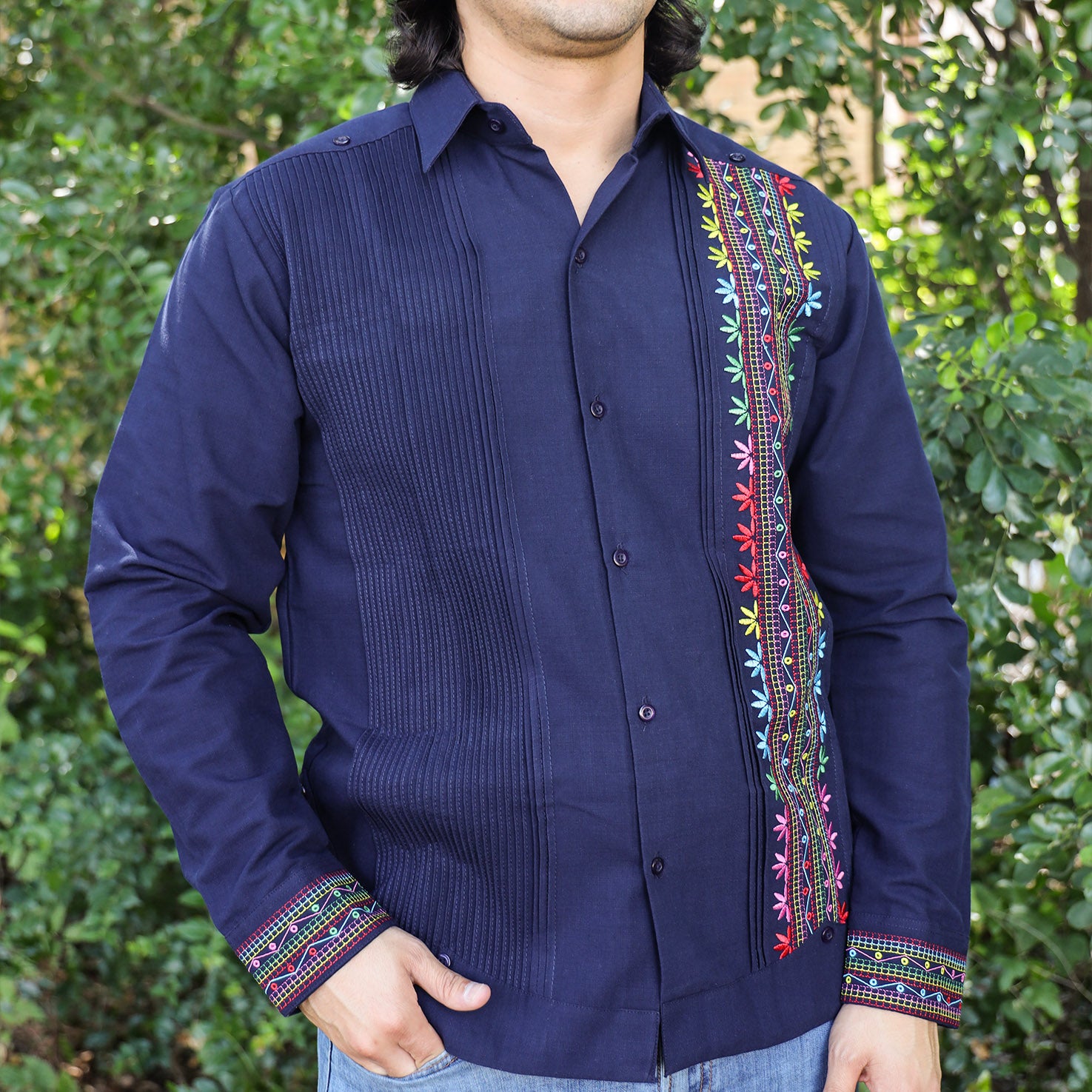 Libelula Embroidered Guayabera