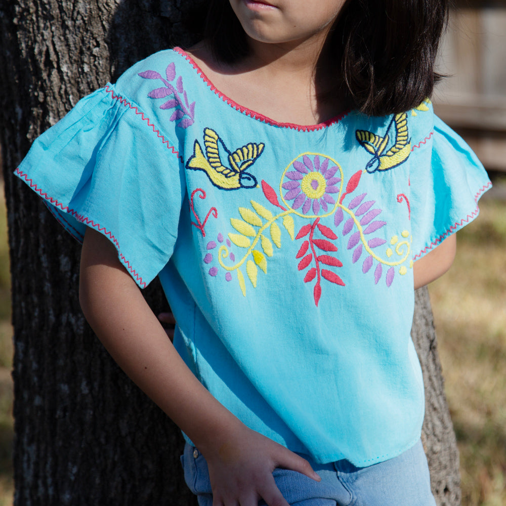 Girls Embroidered Blouse