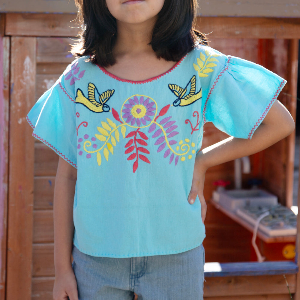 Girls Embroidered Blouse