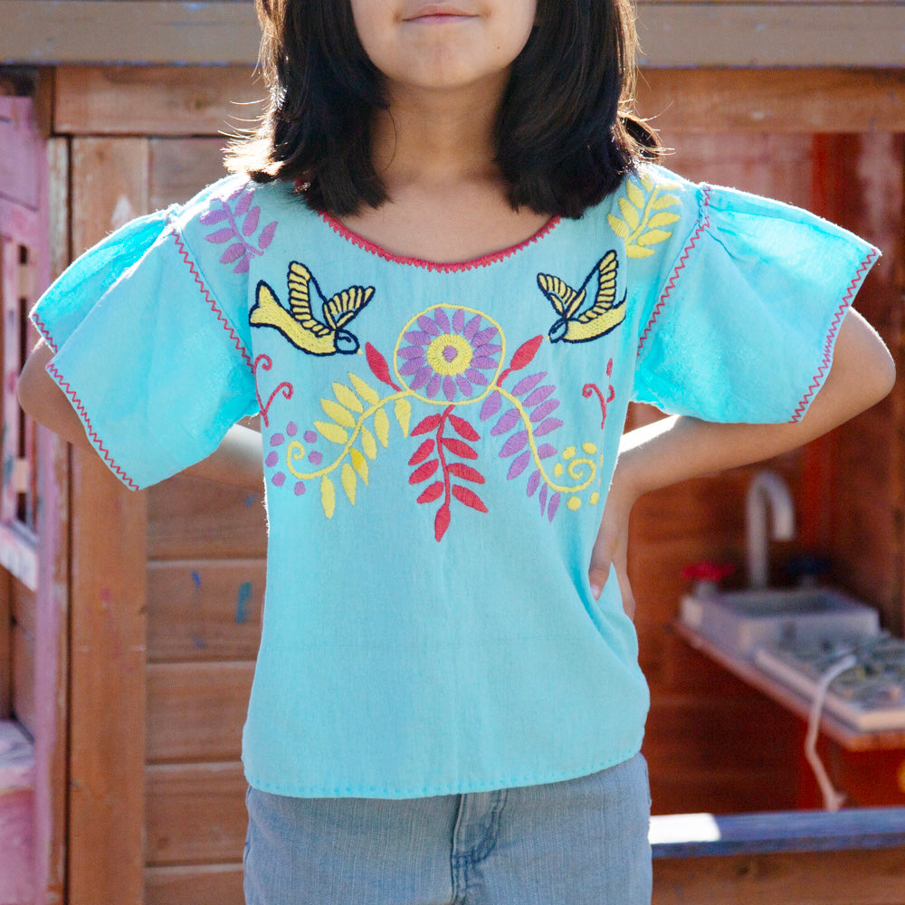 Girls Embroidered Blouse