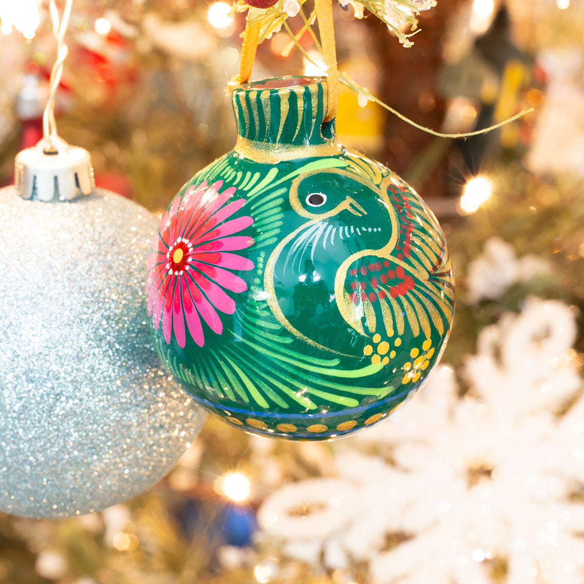 Xalitla Multicolor Clay Christmas Small Ornament