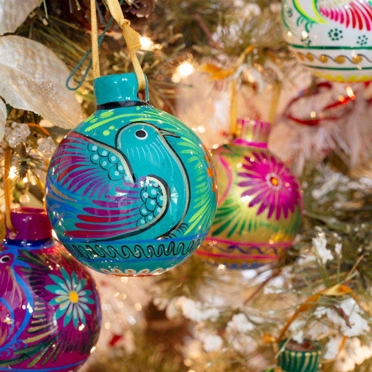 Xalitla Multicolor Clay Christmas Small Ornament