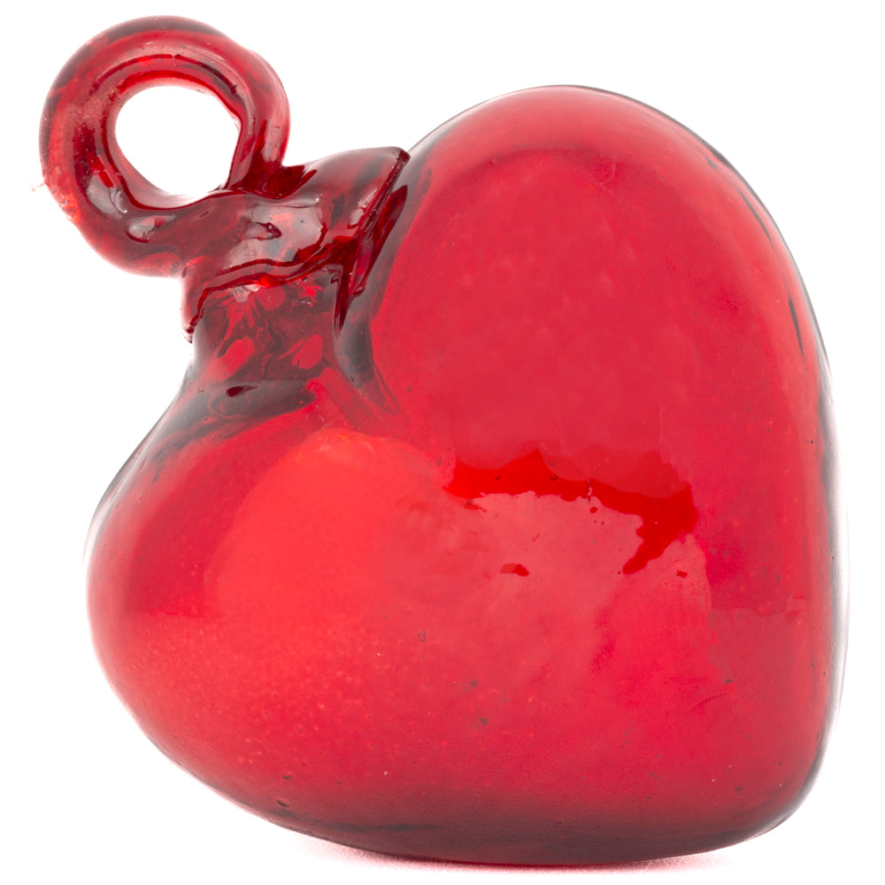 Tonalá Blown Glass Hanging Heart Ornament