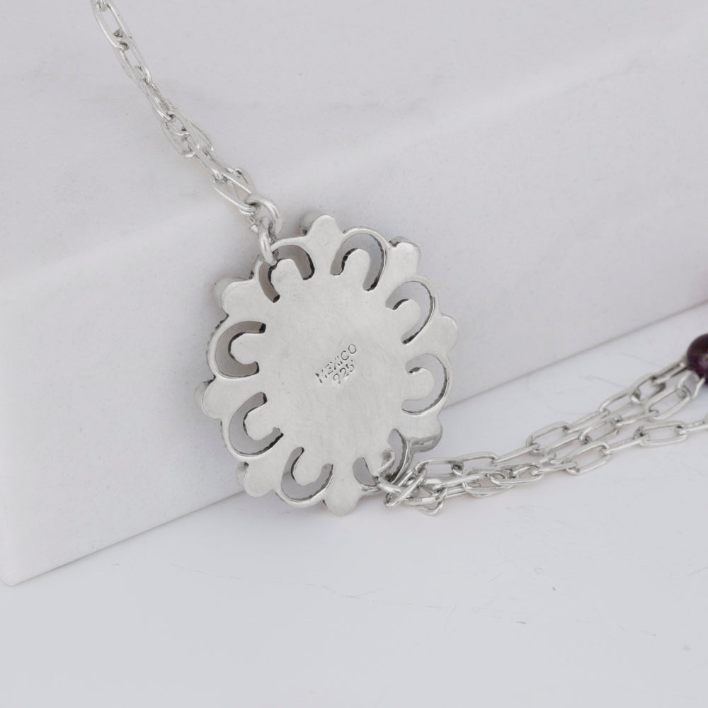 Sterling Silver Virgen de Guadalupe Necklace