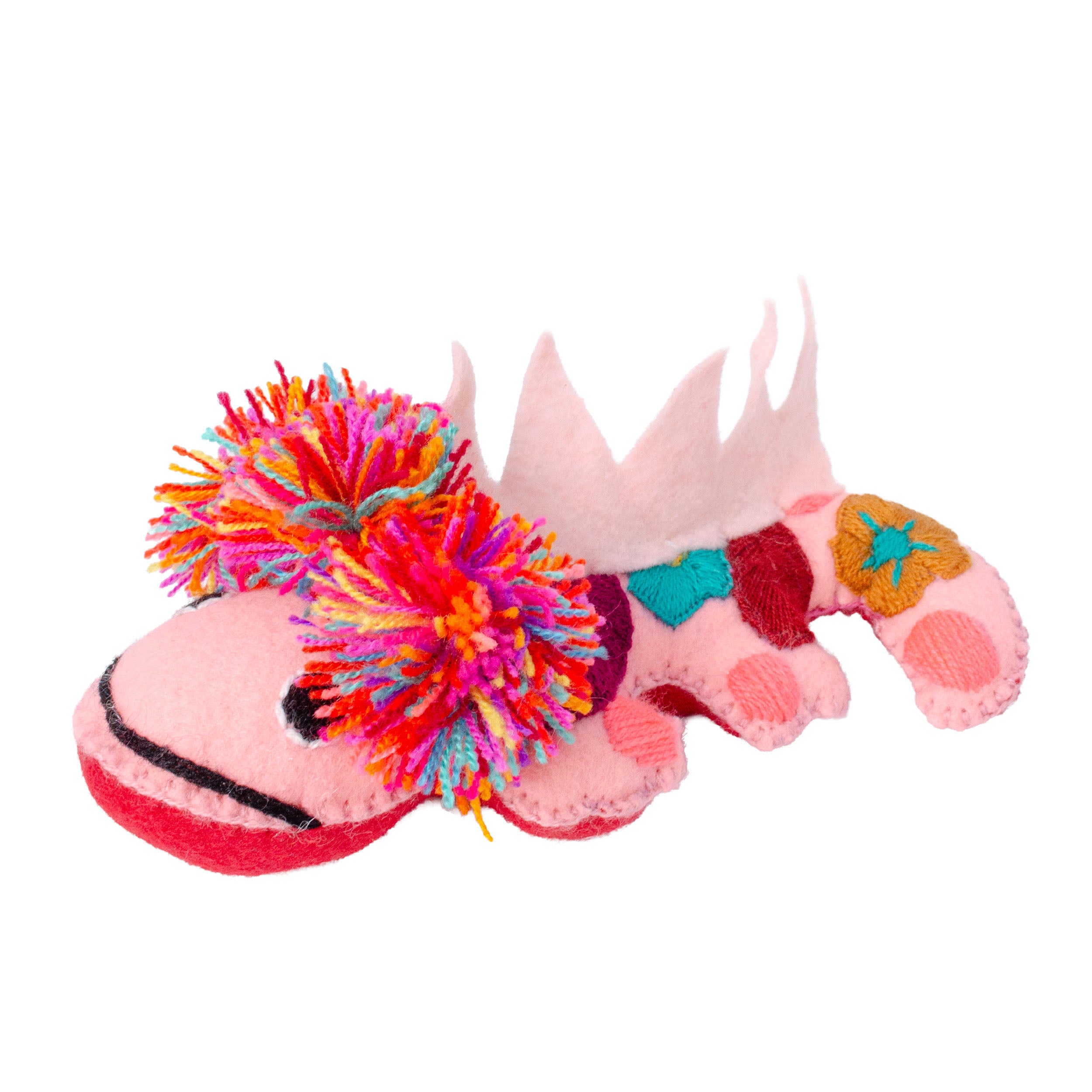 Axolotl Hand-Embroidered Stuffed Animal