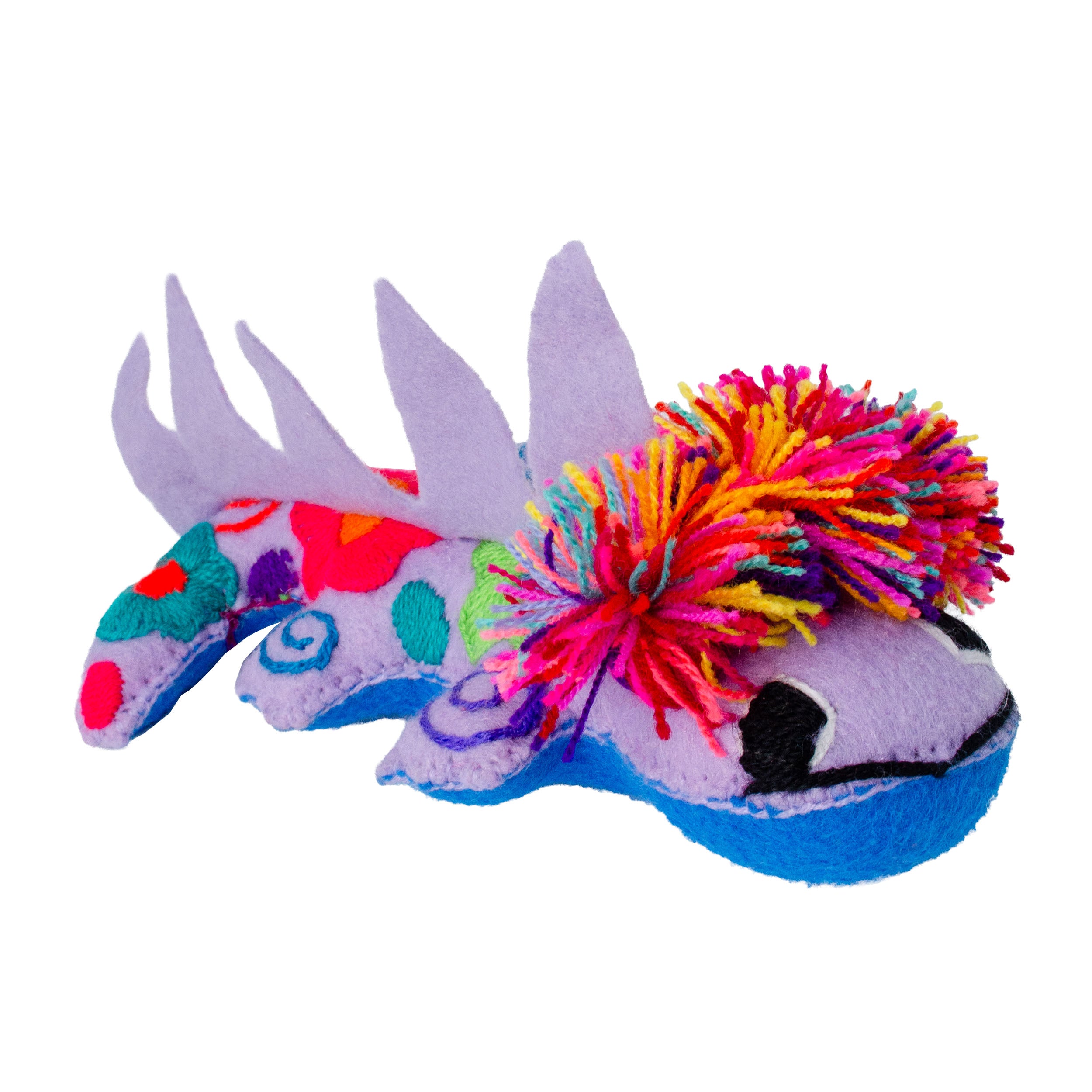 Axolotl Hand-Embroidered Stuffed Animal