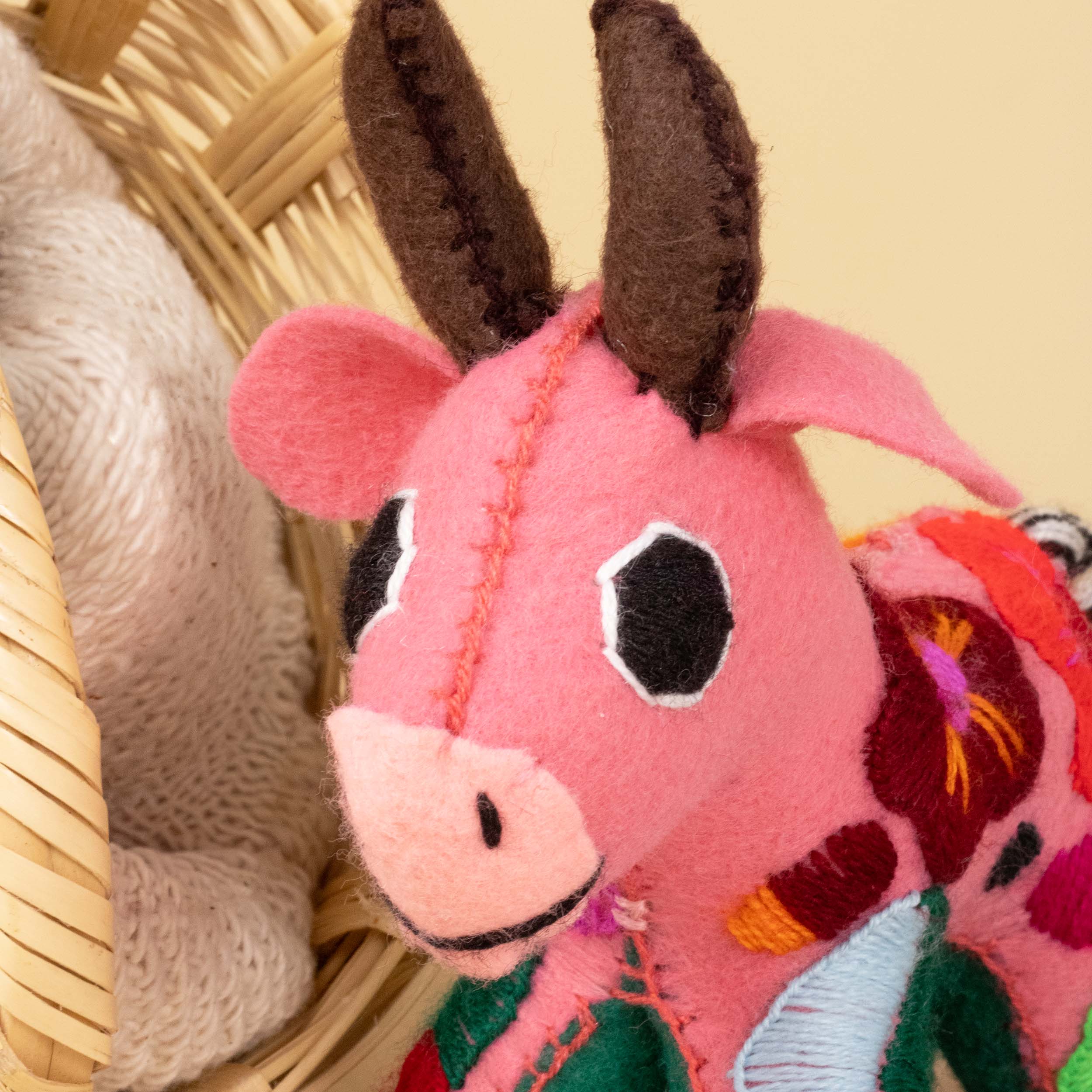 Toro Hand-Embroidered Stuffed Animal
