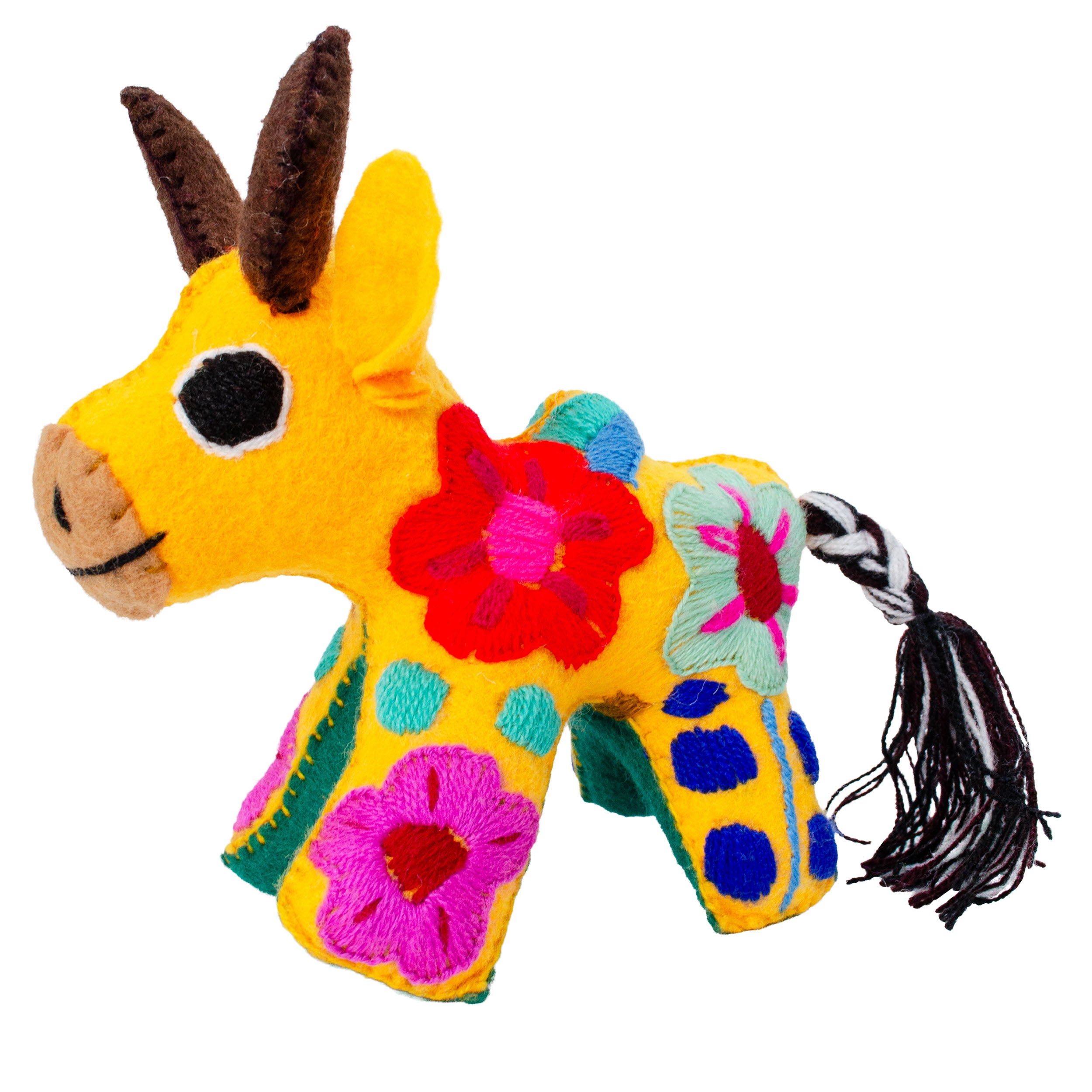 Toro Hand-Embroidered Stuffed Animal